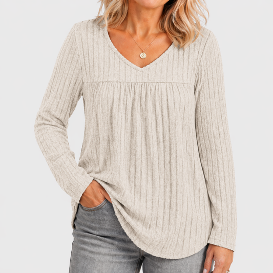 KAROLINE – LÄTT LÅNGÄRMAD BLUS