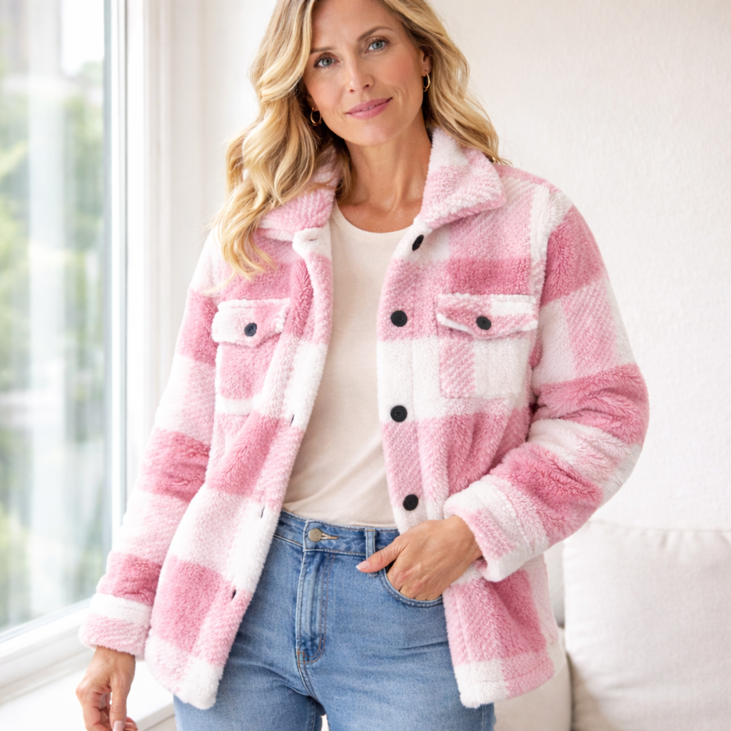 ALVA - FLEECEFODRAD OVERSHIRT