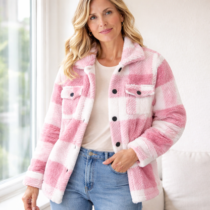 ALVA - FLEECEFODRAD OVERSHIRT