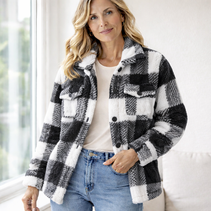 ALVA - FLEECEFODRAD OVERSHIRT