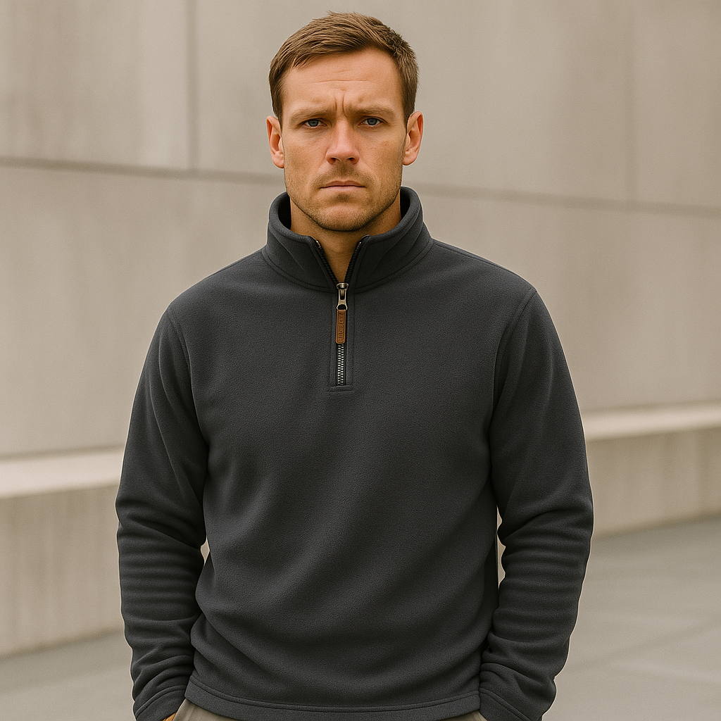 Isak - Tröja med halv dragkedja