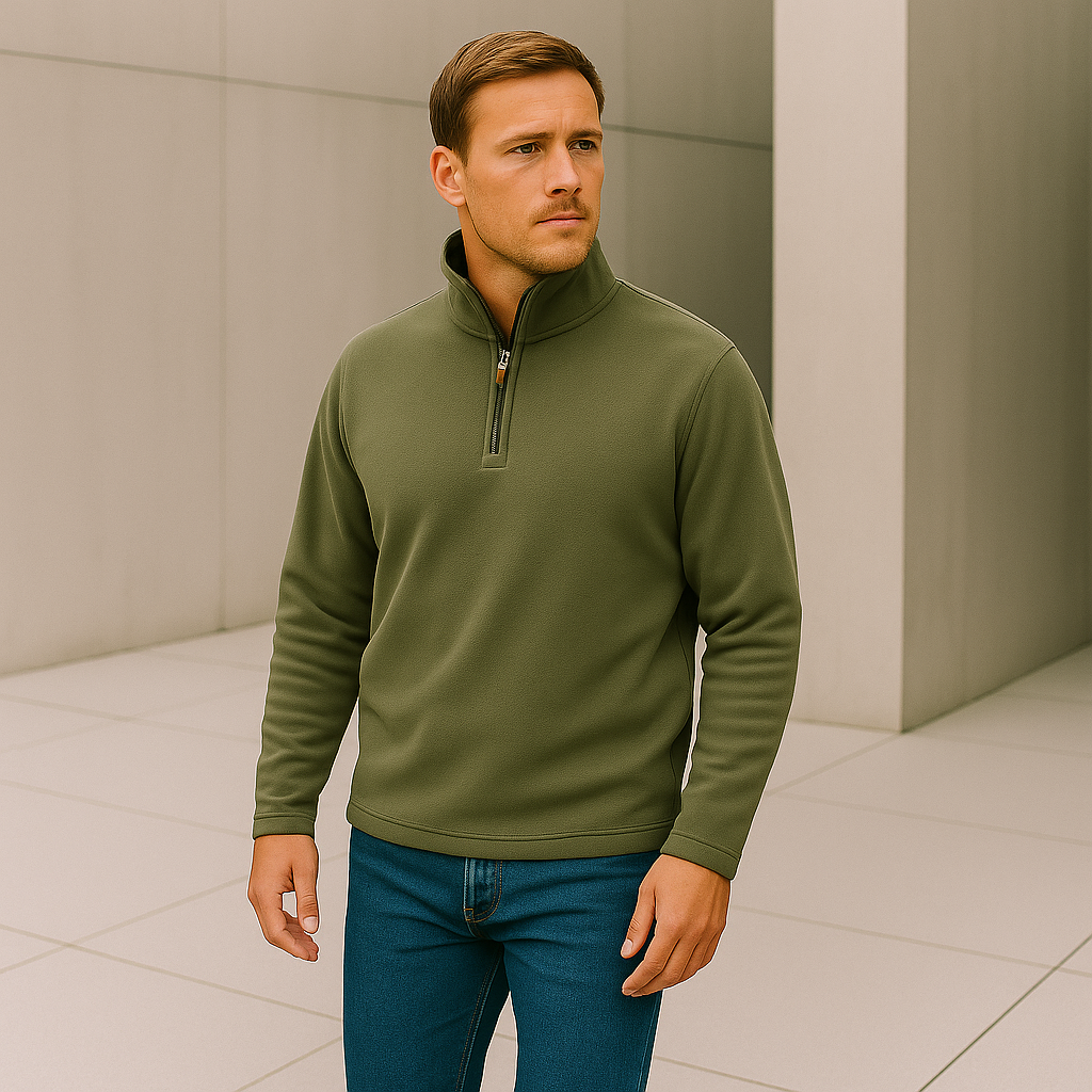 Isak - Tröja med halv dragkedja