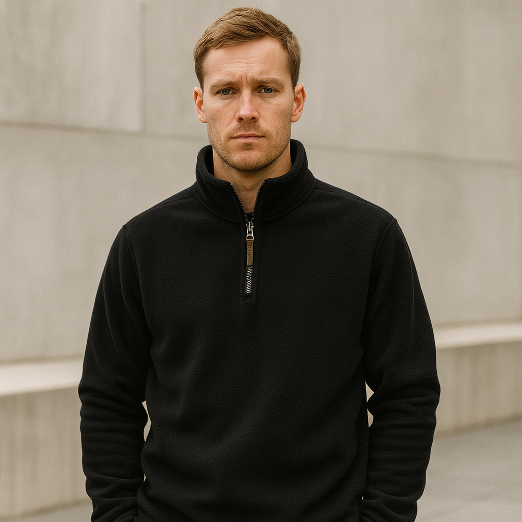 Isak - Tröja med halv dragkedja