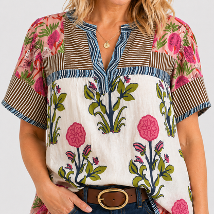 LILIAN – BLOMMÖNSTRAD BLUS