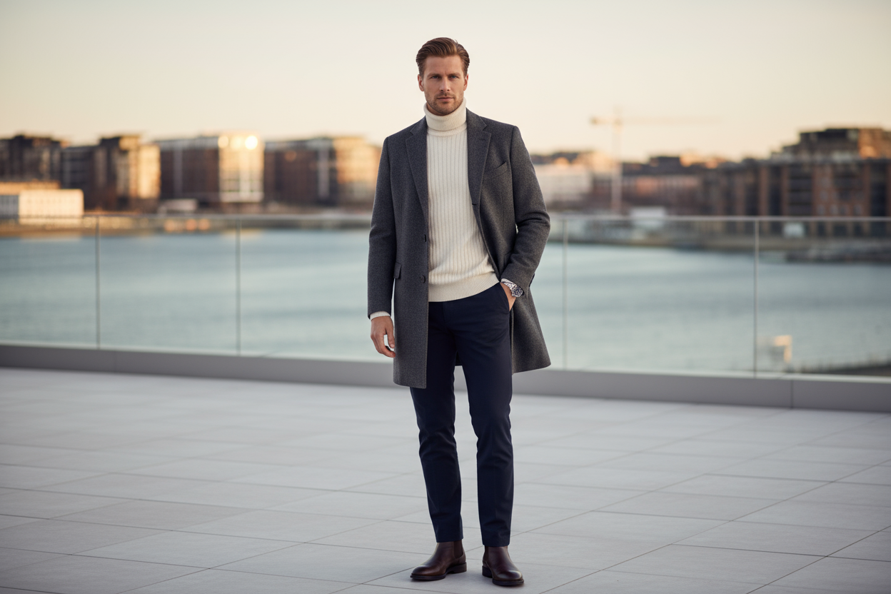 Zweedse high end kerel, die er luxe en goed uitziet. 